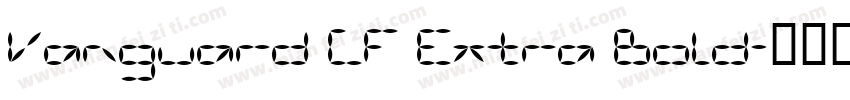 Vanguard CF Extra Bold字体转换
